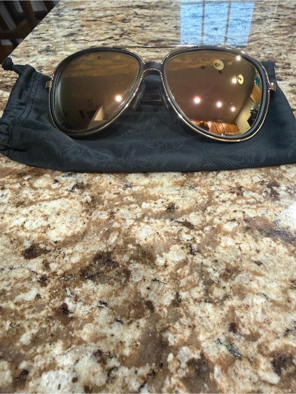 Oakley Aviator Sunglasses Brown Gold Lenses